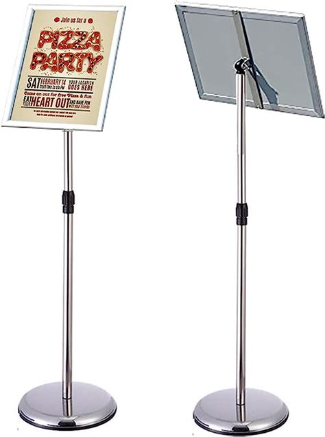 Adjustable Poster Stand Floor Standing Sign Holder Notice Stand Sign