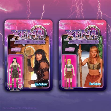 xena and gabrielle action figures by reaction figures 2021 xena warrior princess photo