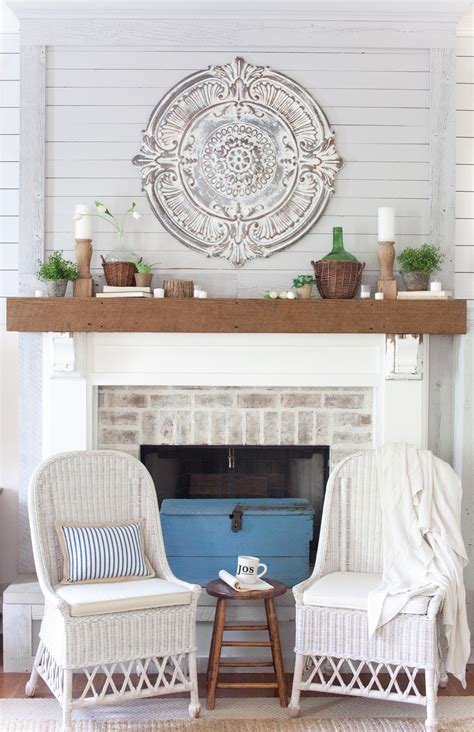 Spring Fireplace Mantel Decorating | The Lettered Cottage | 2018 | The Lettered Cottage