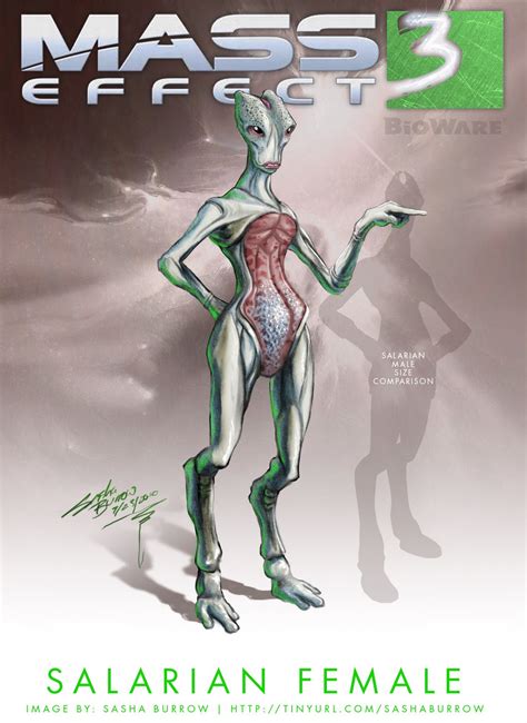 Sasha Burrow Vfx Artist Mass Effect 3 Female Alien Concepts