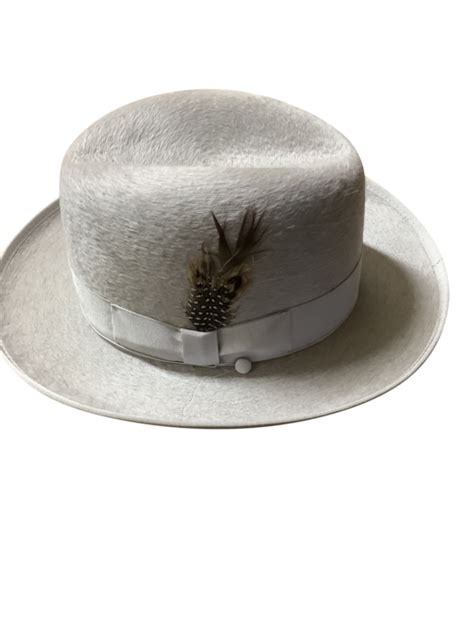 Alpha Godfather Homburg Beaver Hat Mens Hats Vintage Beaver Hat