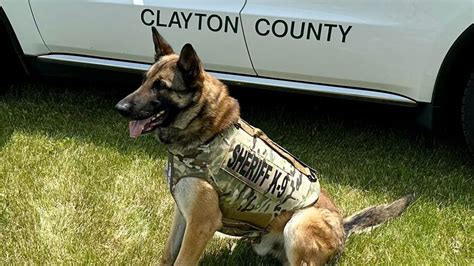 Clayton County Sheriffs Office K9 Gets Brand New Body Armor Kgan