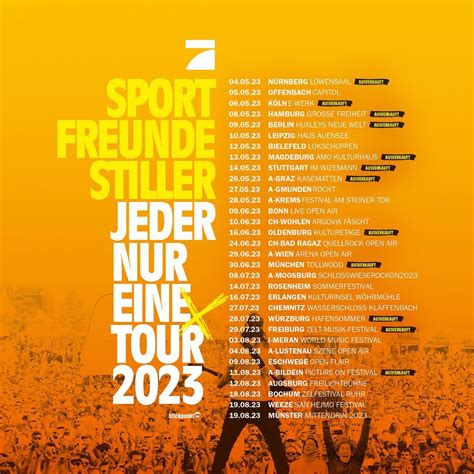 Sportfreunde Stiller Posts Tour Des Jahres Teil 1 Wer Ist Dabei