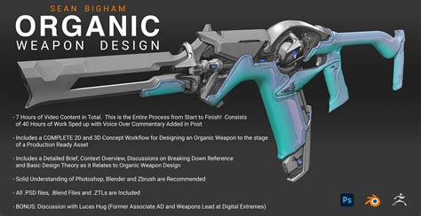 Artstation Organic Weapon Design Tutorial Tutorials