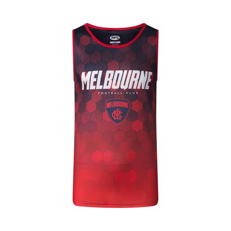 Melbourne Demons Afl Mens Premium Singlet