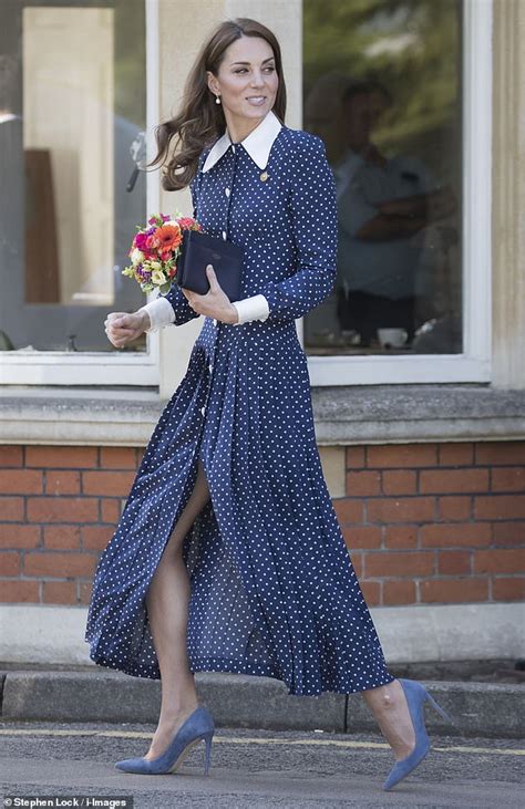 Kate Middleton Can T Get Enough Of Polka Dots As She Wears £1 335 Alessandra Rich Dress At