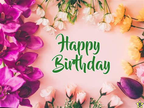 Happy Birthday Spring Flowers Images