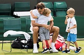 [Fotos] Roger Federer recibió la alegre "visita" de sus hijos en el ...