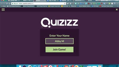 How To Join A Quizizz Game Youtube