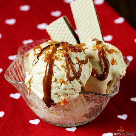 Butterscotch Ice Cream Recipe Swasthi S Recipes