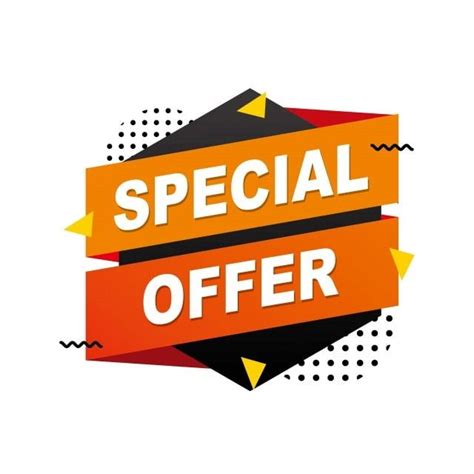 special offer sale banner template design with colorful design isolated on white background