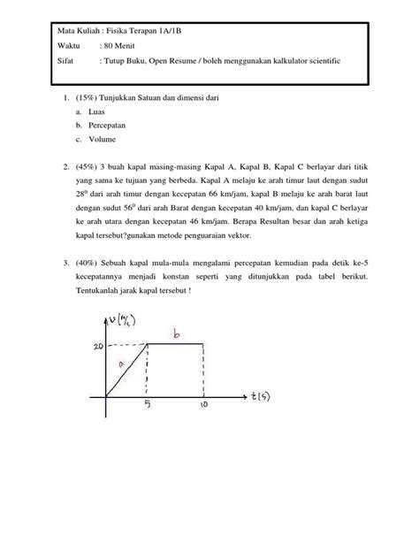 Soal Pra Uts Fisika Terapan Pdf