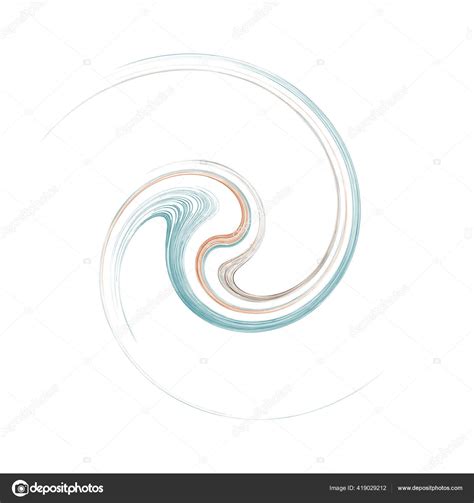 Voluta Girada Curva Forma Hélice Colorido Espiral Redemoinho Twirl