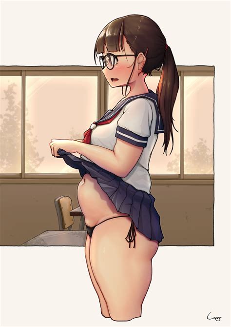 Shigekikkusu Character Request Commentary Request Copyright Request Highres 1girl Belly