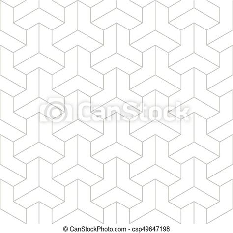 Editable Seamless Geometric Pattern Tile With Pop Up Triangular 3d Line