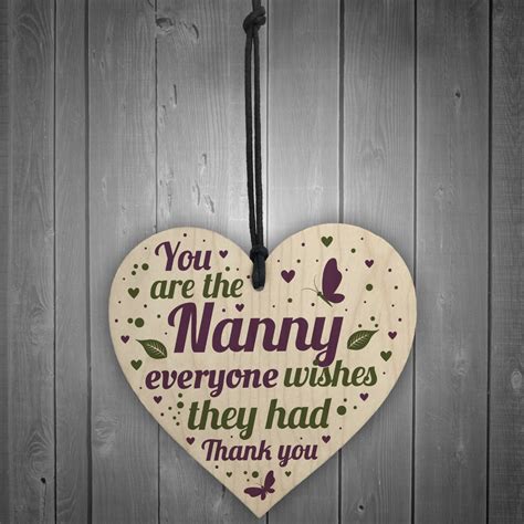 Christmas gift shopping can be pricey and stressful, especially during a pandemic. Christmas Gifts For Nan Nanny Wood Heart Xmas Gifts For Her
