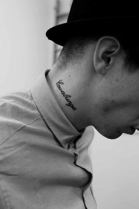Neck Name Tattoo Ideas Small Neck Tattoos Neck Tattoo For Guys Best