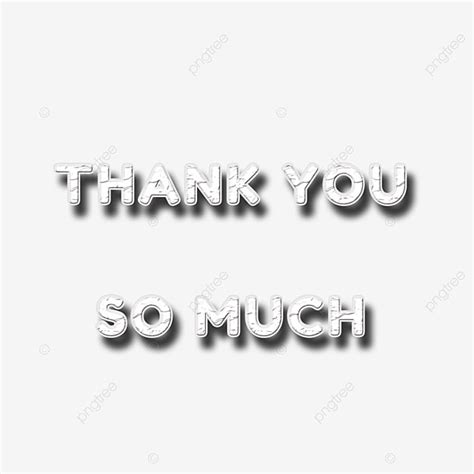 Thank You 3d Vector White Thank You So Much Text Effect 3d Marble