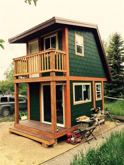 220 Sq Ft Two Story Studio Home Two Story Tiny House Tiny House Swoon