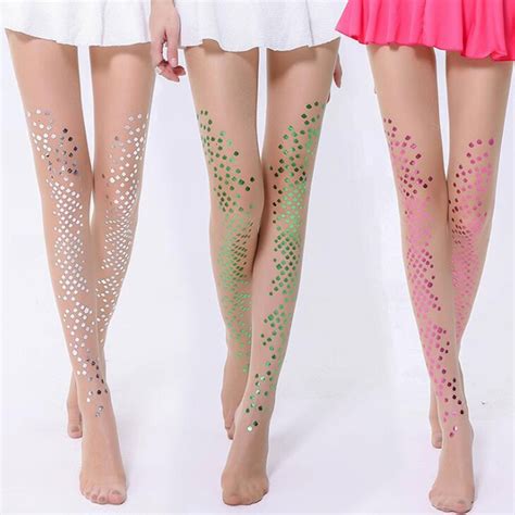 10d Sexy Add Crotch Oil Shiny Pantyhose For Women High Waist Magical