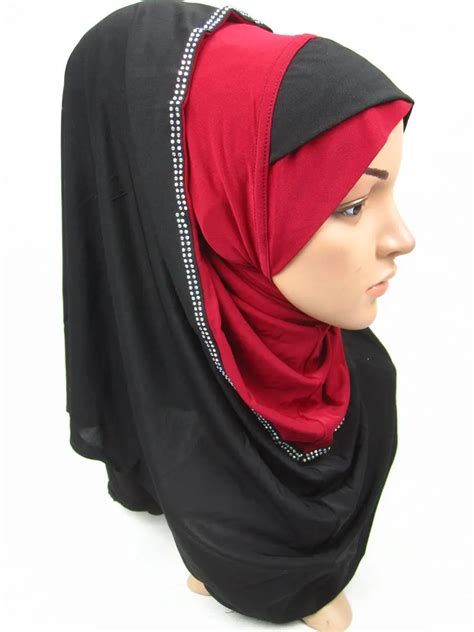 Jn004 Free Shipping Muslim Polyester Jersey Hijablong Islamic Hijabs