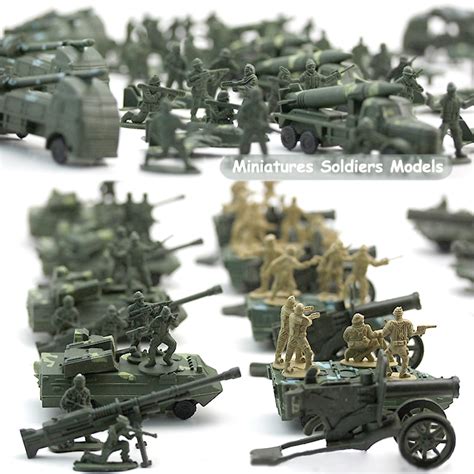 96 Pcs Nostalgic Toys World War Ii Soldier Military Toys Kit Action