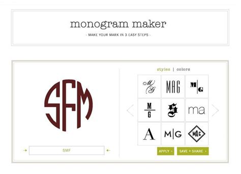 Create A Custom Monogram With These Free Monogram Generators Free