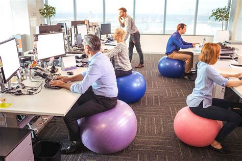 Sitting On Yoga Balls At Office Wholestory