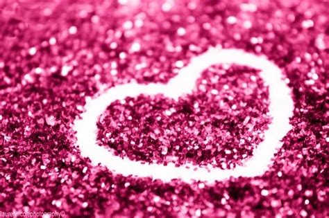 Glitter Heart Pink Sparkle Image 517981 On