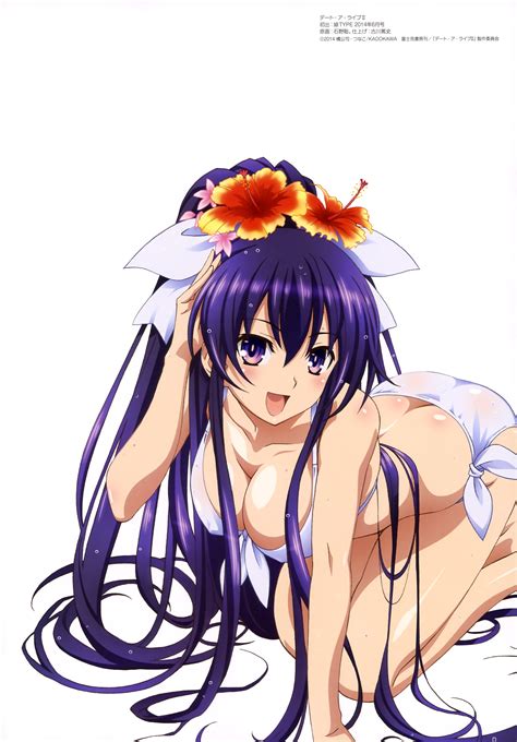 Ishino Satoshi Yatogami Tooka Date A Live Absurdres Highres Official Art Scan 10s 1girl