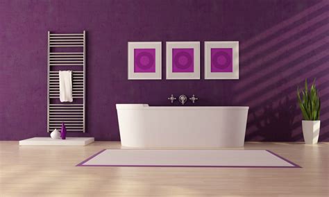 How To Use Pantones Ultra Violet In Bathroom Interiors