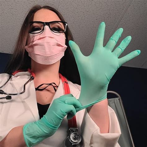 Latex Gloves Rubber Gloves Beautiful Nurse Beautiful Black Women