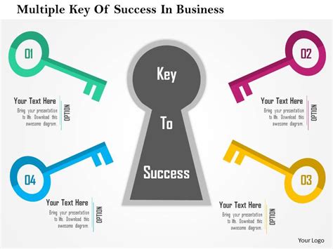 Multiple Key Of Success In Business Flat Powerpoint Design Powerpoint