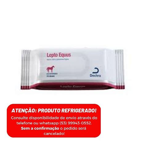 Vacina Lepto Equus Ds ml Agro Shop Chuí