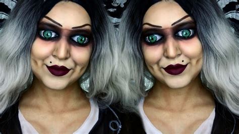 Bride Of Chucky Halloween Makeup Tutorial Youtube