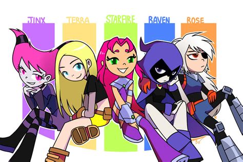 Teen Titans Gogirls Together By Evelynism On Deviantart