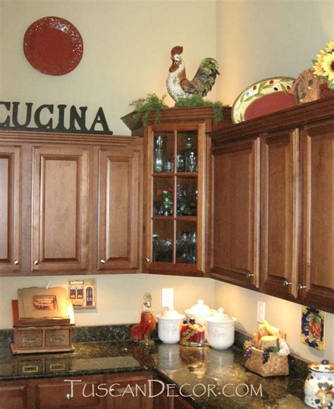 Tuscan Decor Above Kitchen Cabinets Shelly Lighting