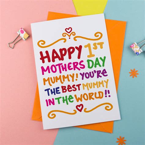 Happy First Mothers Day Card By A Is For Alphabet
