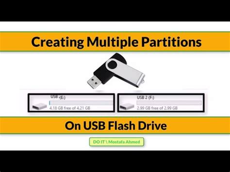 How To Set Up Multiple Partitions On A Usb Flash Drive On Windows