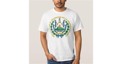 Camiseta Del Escudo De Armas De El Salvador Zazzlees