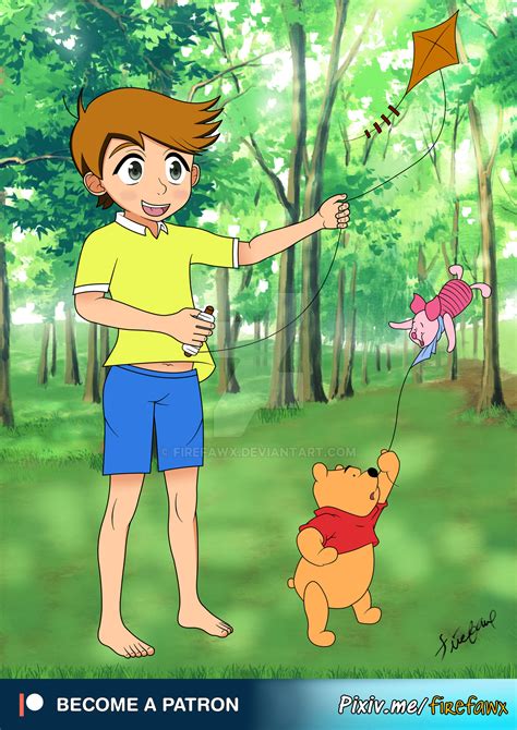 Christopher Robin And Pooh By Firefawx On Deviantart