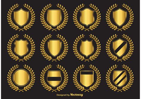 Golden Crest Vector Emblems Download Free Vector Art Stock Graphics