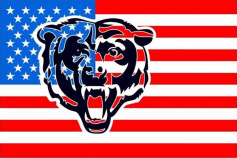 Chicago Bears Flag 3ftx5ft Banner 100d Polyester Flag Metal Grommets Stc