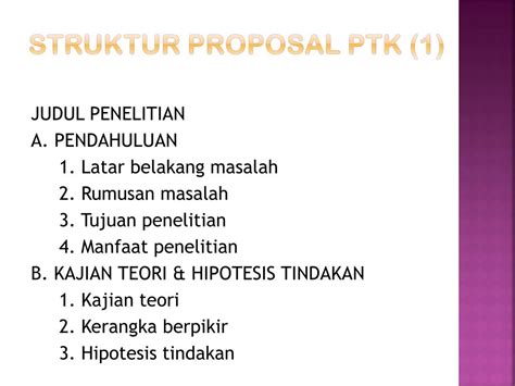 Ppt Struktur Proposal Penelitian Tindakan Kelas Powerpoint