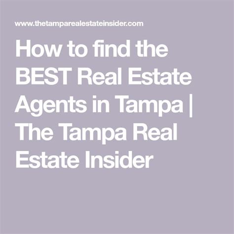 How To Find The Best Real Estate Agents In Tampa The Tampa Real