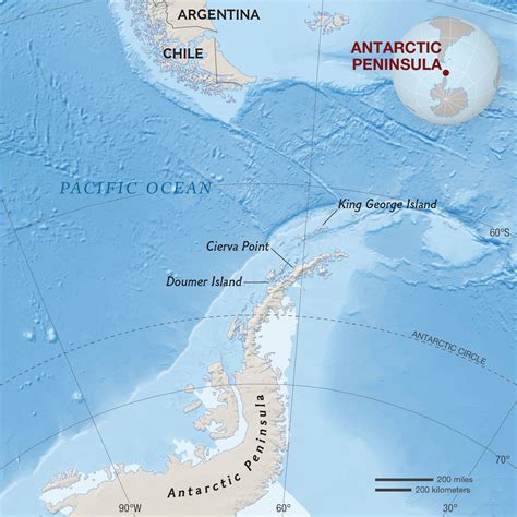 Detailed Map Of Antarctica Peninsula