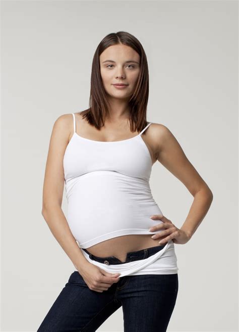 Ways To Stay In Regular Wardrobe While Pregnant Popsugar Moms