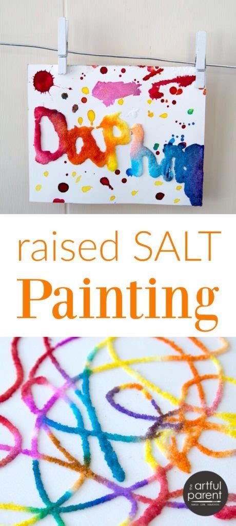 Raised Salt Painting An All Time Favorite Kids Art Activity