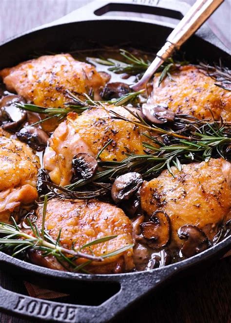 While i cook my chicken breast to 165°f, there is way too much fibrous tissue in thighs. Oven Baked Rosemary Chicken Thighs (With images) | Italian ...