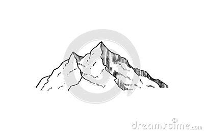 Mountain Silhouette Clip Art Line Cartoon Vector CartoonDealer Com